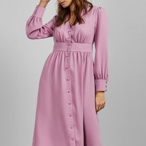 Ted Baker
Jesicar V-Neck Button-Front Midi Dress 0
